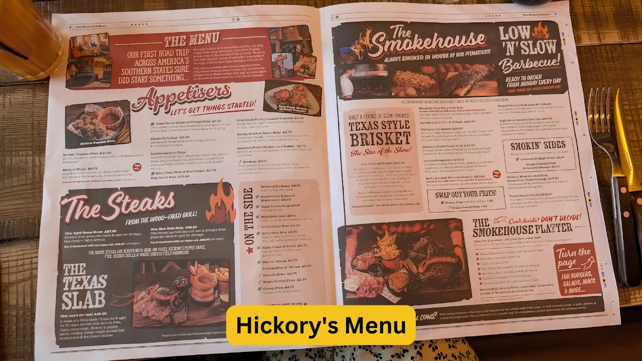 Hickory’s Menu